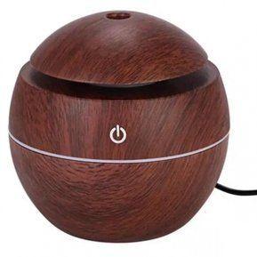 Humidificador Difusor Usb Aromaterapia 7 Colores Marron-0