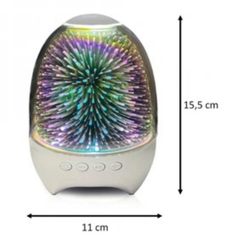 Parlante Lampara de Mesa Luz Led 3D de Estrellas-2