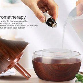 Humidificador Difusor Usb Aromaterapia Ultrasonico Marron-1