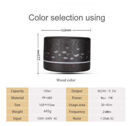 Humidificador Aire con Control remoto FT1911 Marron-1