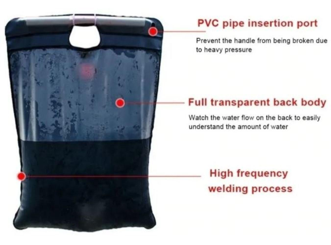 Ducha Portátil Solar Camping Playa Compacta 20 L Exterior-4