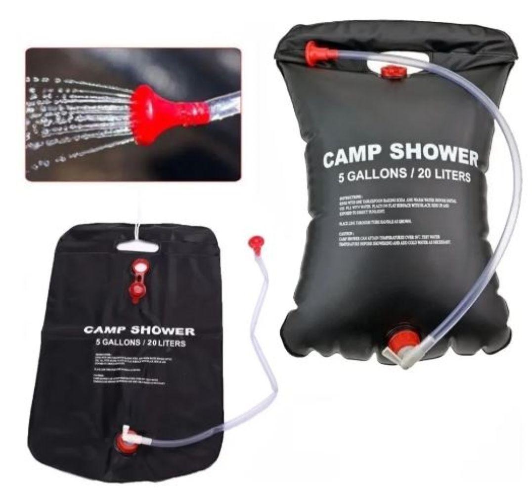Ducha Portátil Solar Camping Playa Compacta 20 L Exterior-1