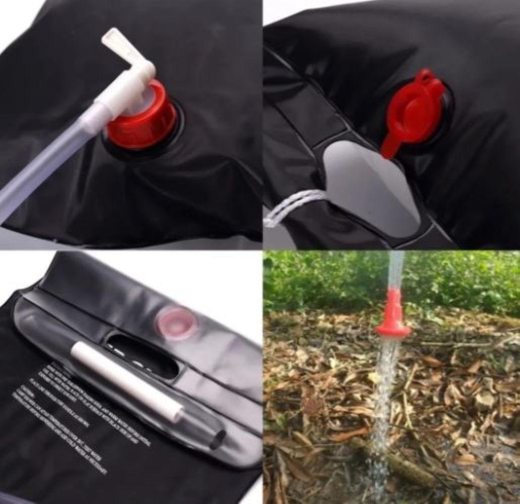 Ducha Portátil Solar Camping Playa Compacta 20 L Exterior-5