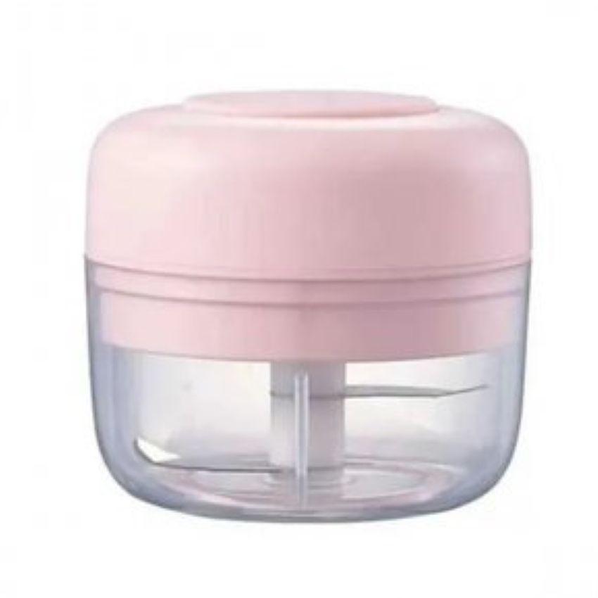 Picador De Ajo Verduras Electrico Recargable Rosado-0