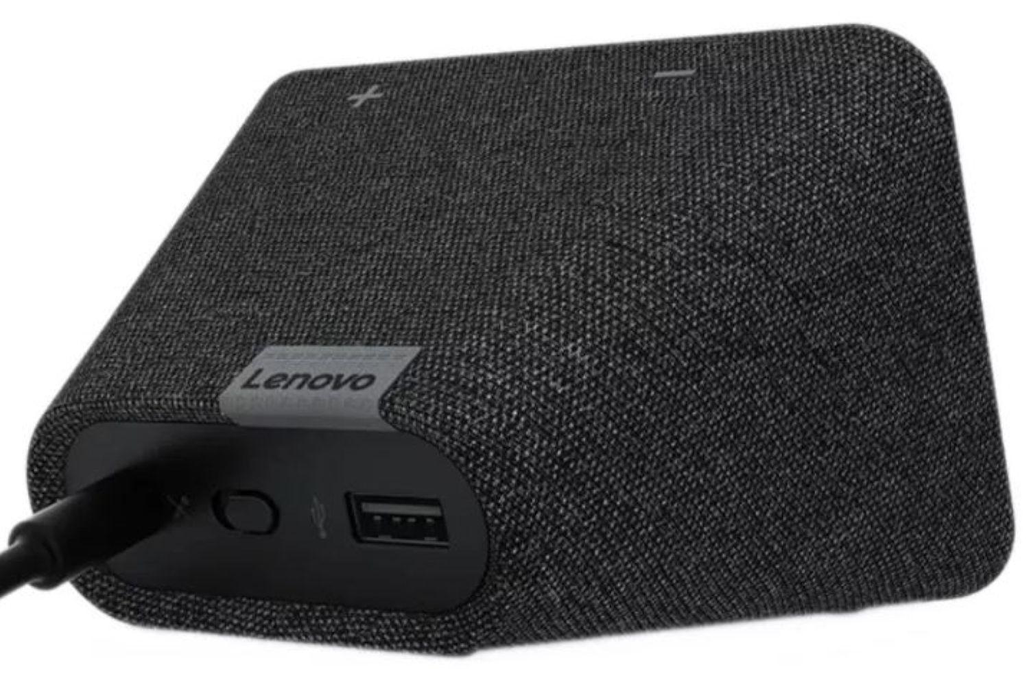 Altavoz inteligente Lenovo Smart Clock con asistente virtual Google Assistant, pantalla integrada de 4" charcoal 100V/240V-1