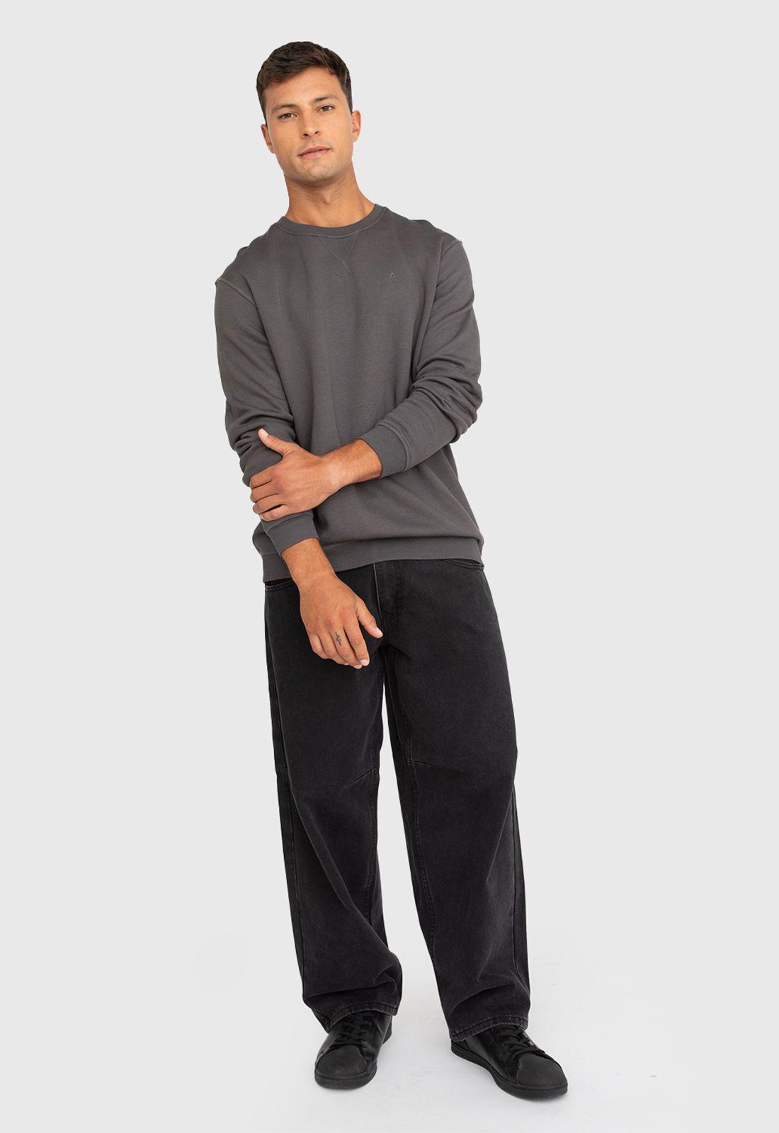 Poleron Crewneck Moka Black Bubba-4