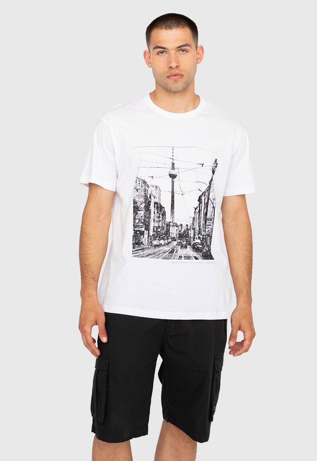 Polera On Tour Berlin White Black Bubba-0