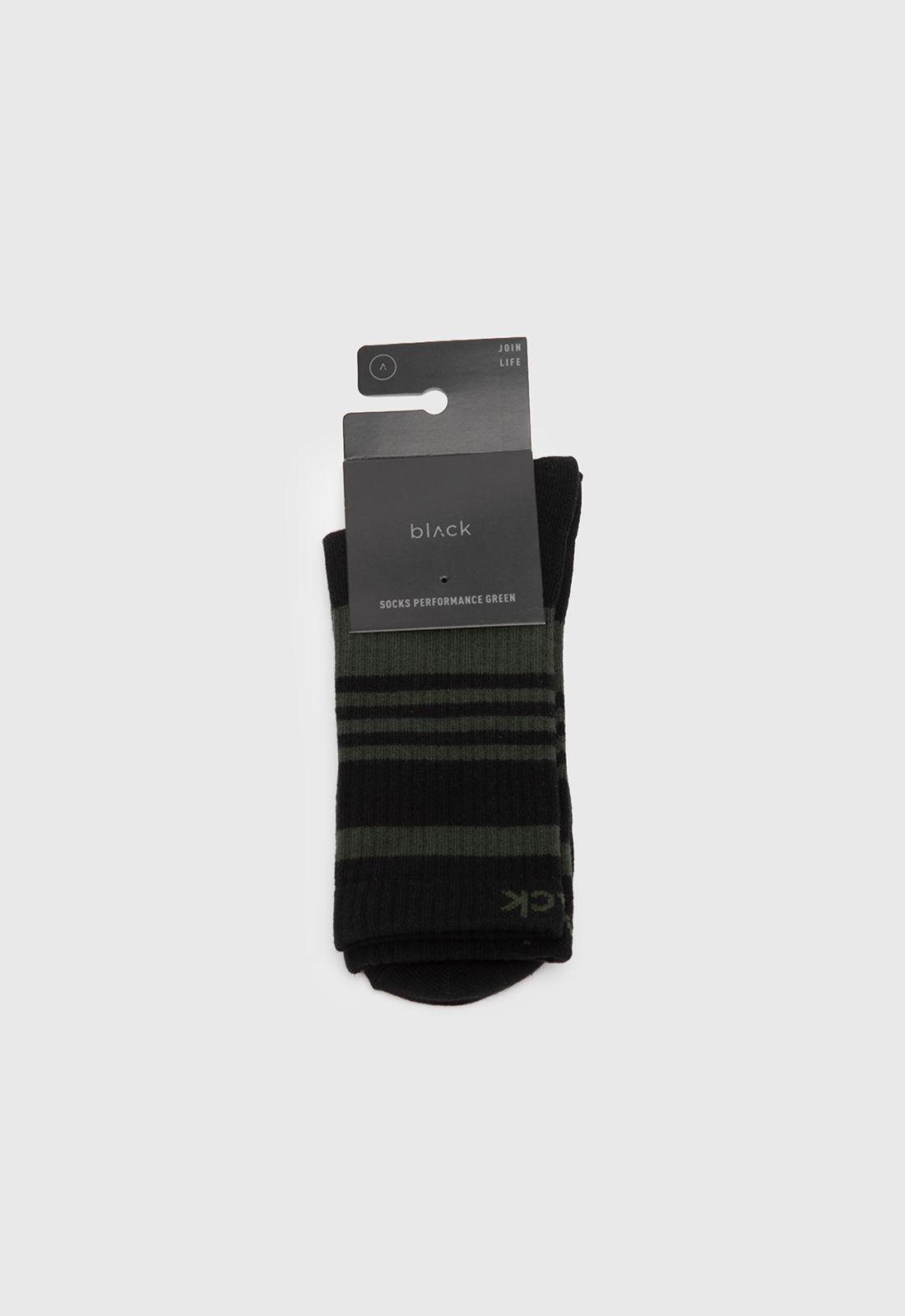 Calcetin Largo Performance Verde Black Bubba-2