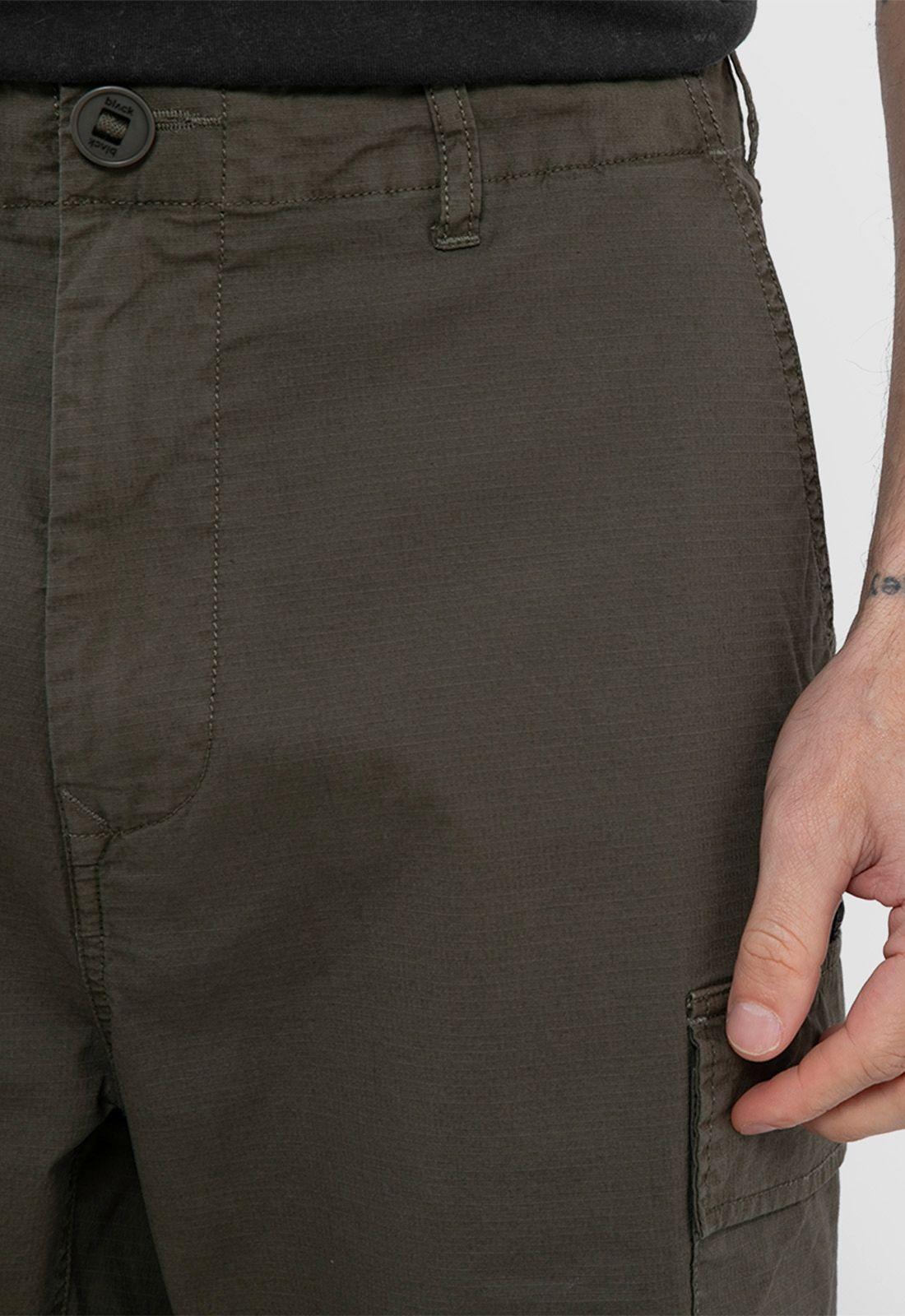 Short Cargo Ripstop Verde Black Bubba-3