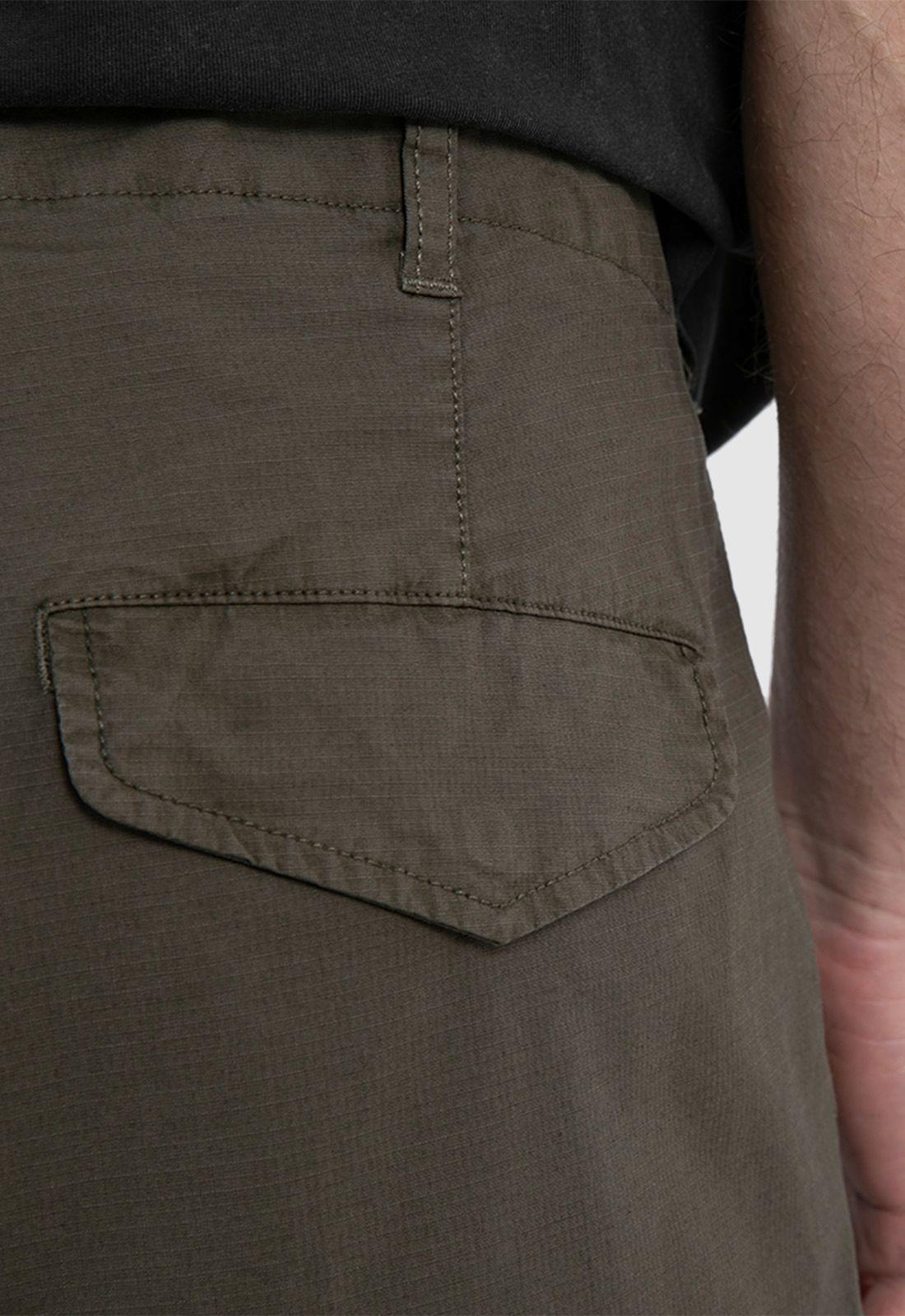 Short Cargo Ripstop Verde Black Bubba-5