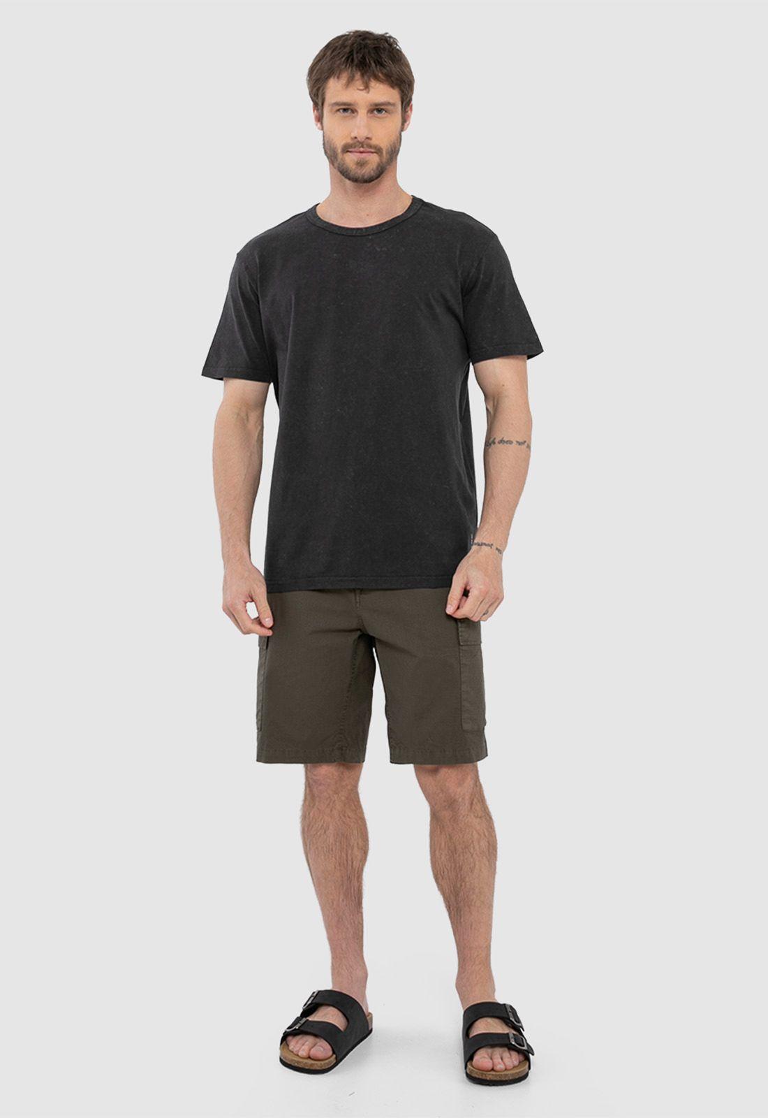 Short Cargo Ripstop Verde Black Bubba-6