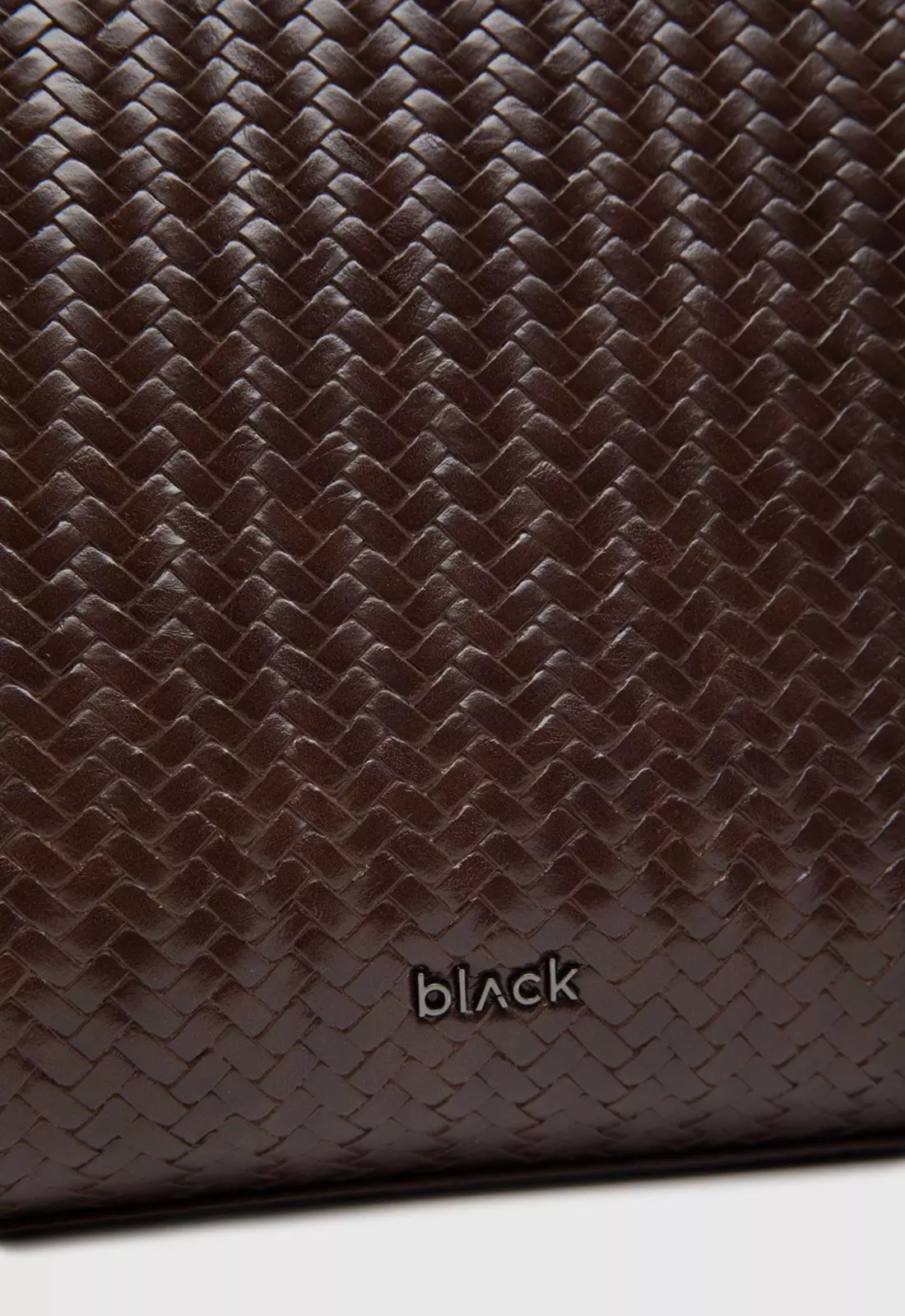 Bolso Tote Buscket Braids Velvet Black Bubba-4