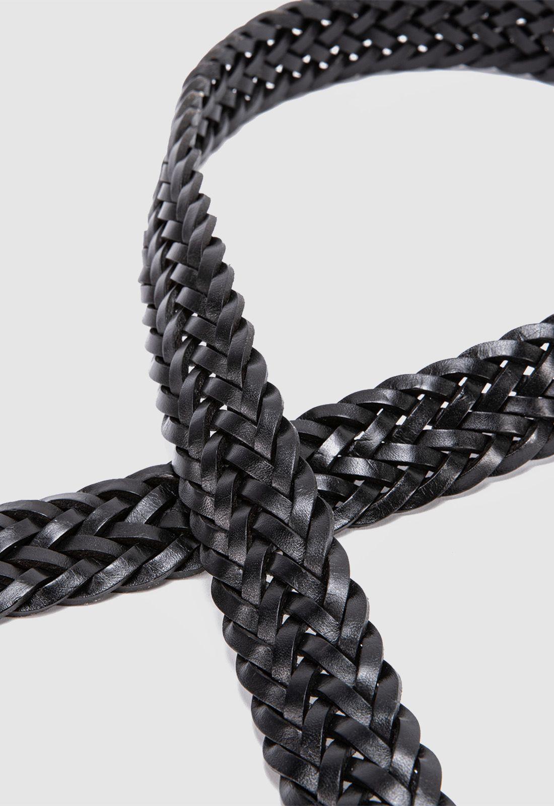 Cinturon Braid Black Black Bubba-1