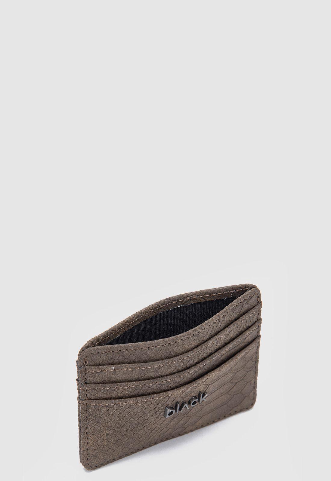 Tarjetero Snake Moka Black Bubba-3