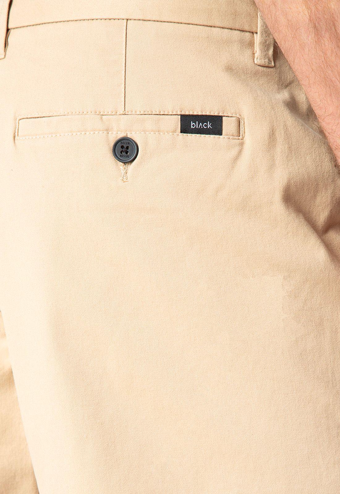 Short Cotton Beige Black Bubba-3