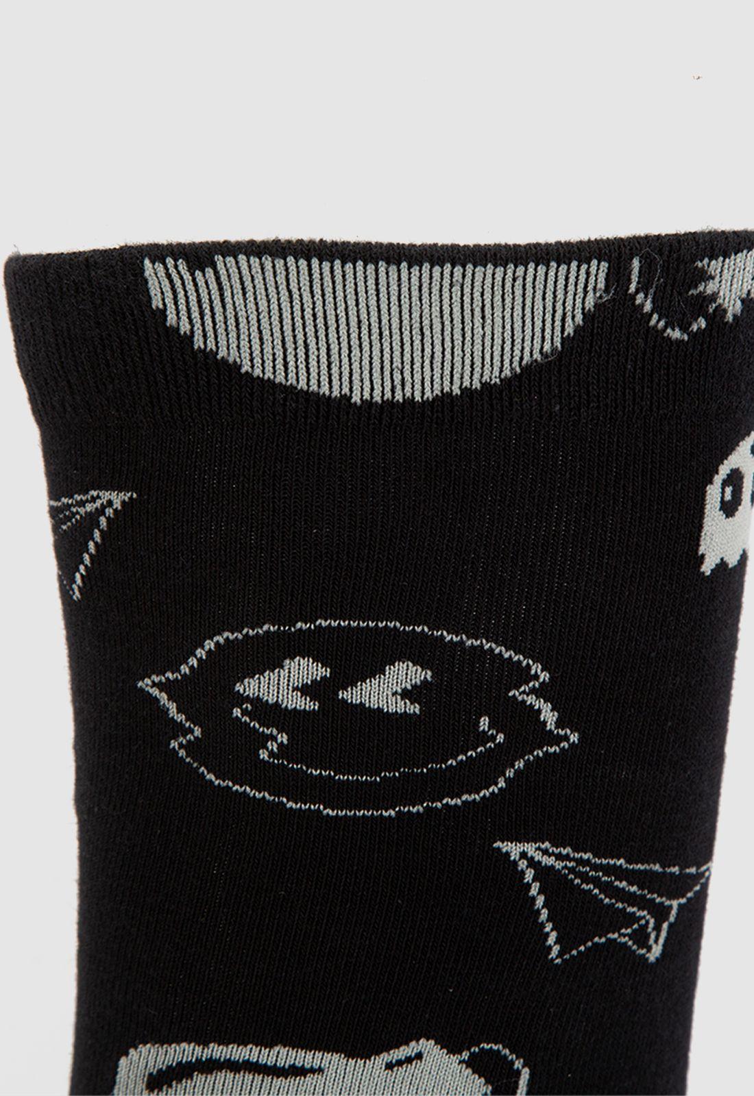 Pack 2 Calcetines Roots Black Bubba-2