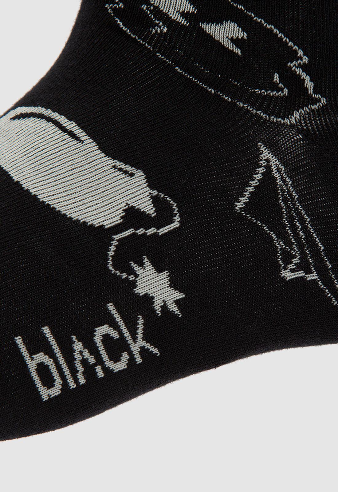 Pack 2 Calcetines Roots Black Bubba-3