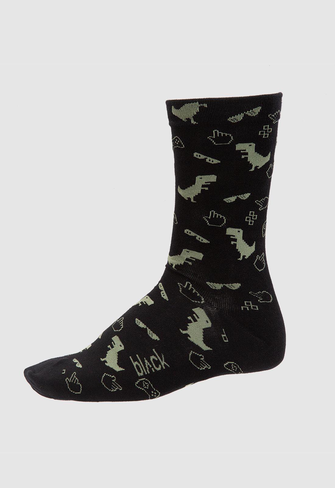 Pack 2 Calcetines Roots Black Bubba-4