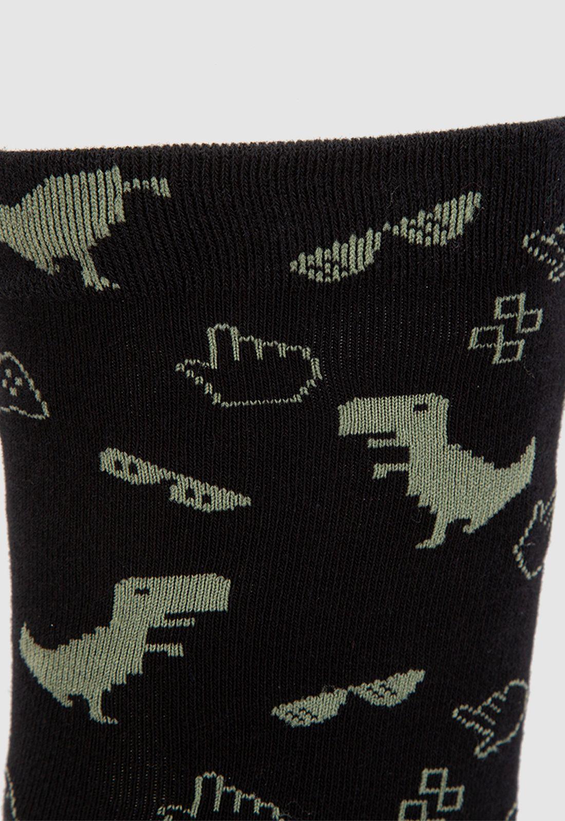 Pack 2 Calcetines Roots Black Bubba-5