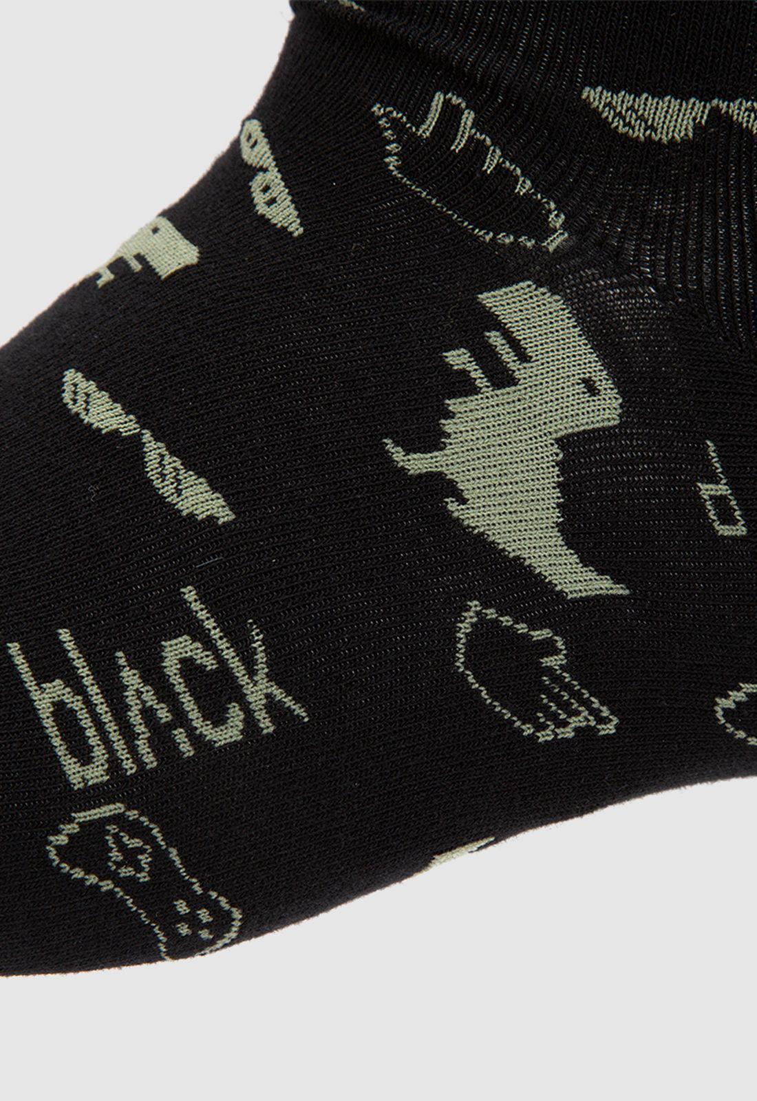Pack 2 Calcetines Roots Black Bubba-6