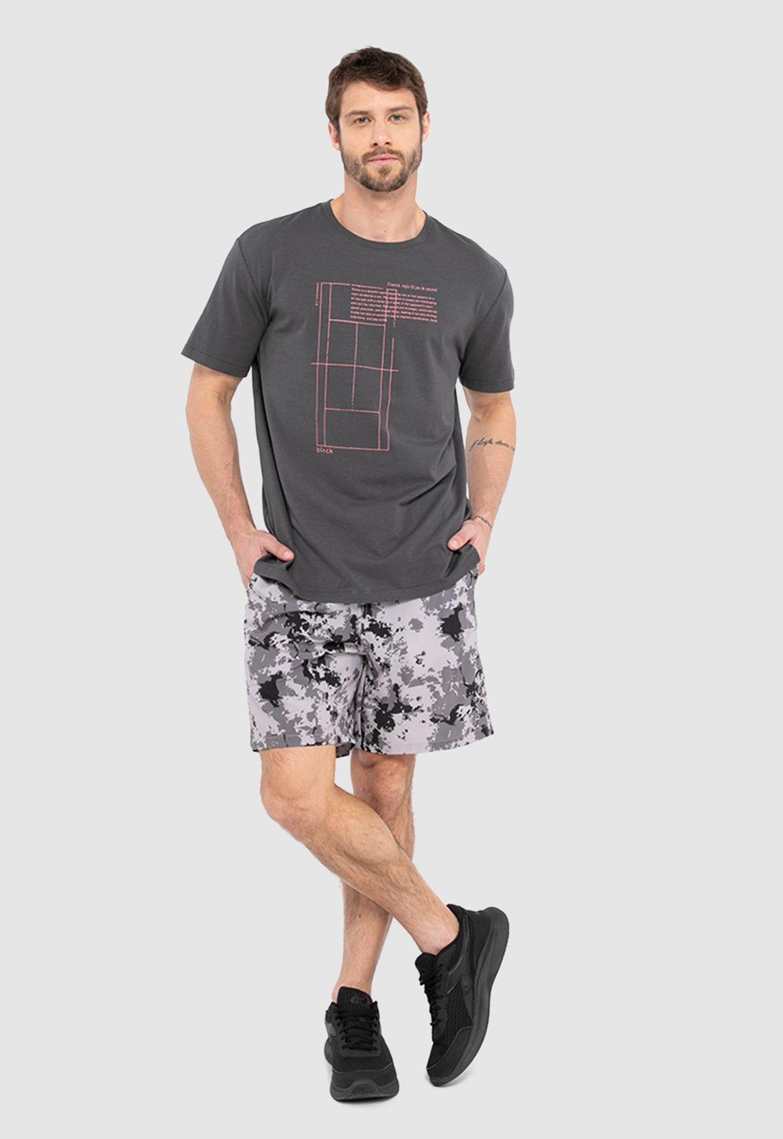 Polera Court Performance Gris Oscuro Black Bubba-5