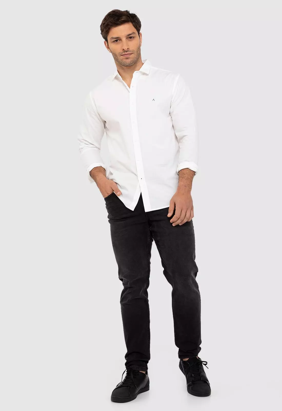 Camisa De Algodón Blanca Black Bubba-4