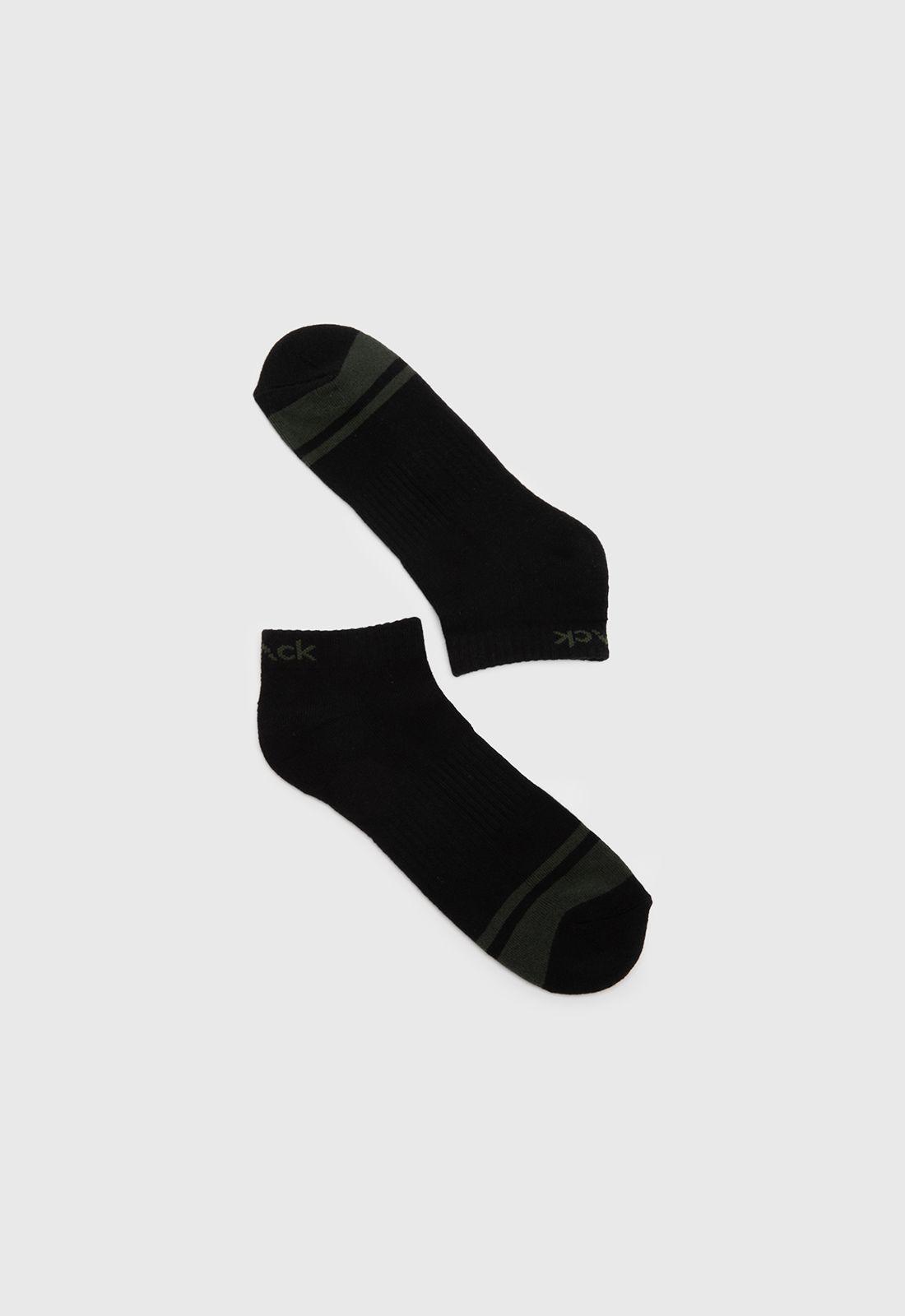 Calcetin Corto Performance Verde Black Bubba-2
