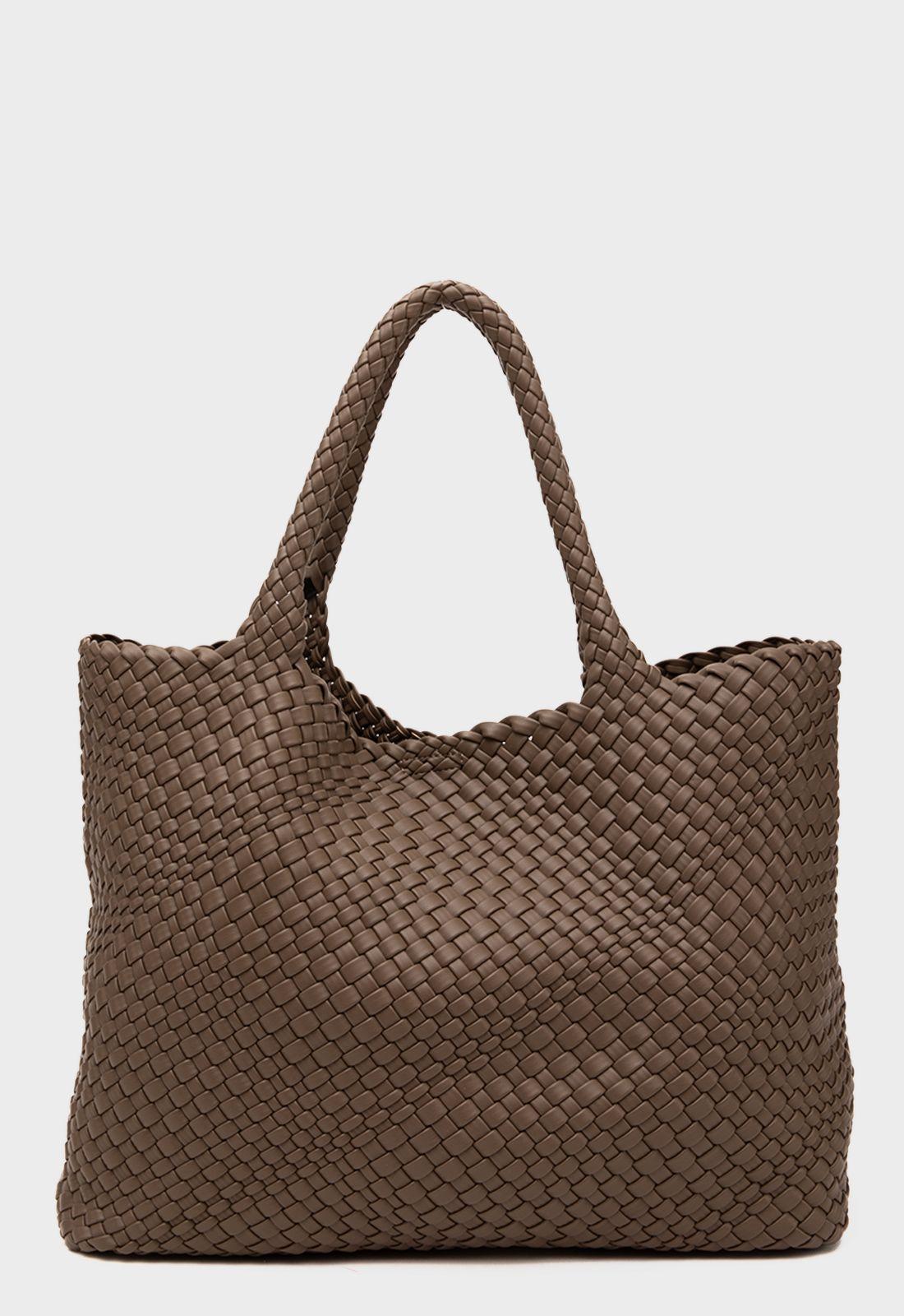 Tote Braids Beige Black Bubba-2