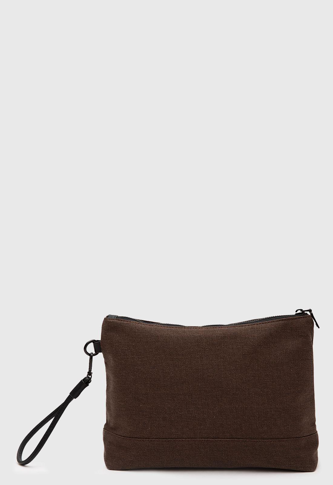 Neceser Waxed Canvas Maple Black Bubba-2