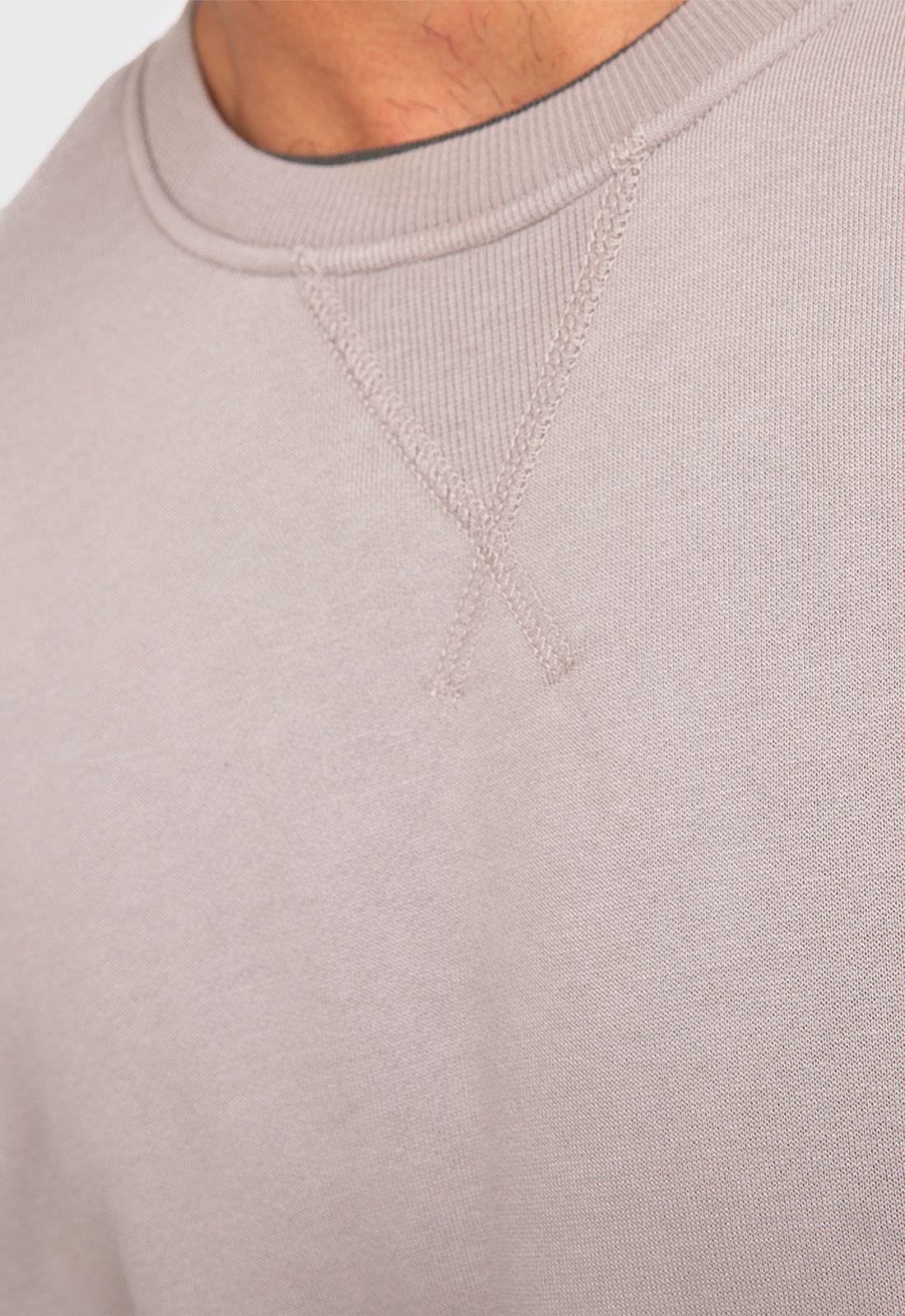 Poleron Crewneck Taupe Black Bubba-3