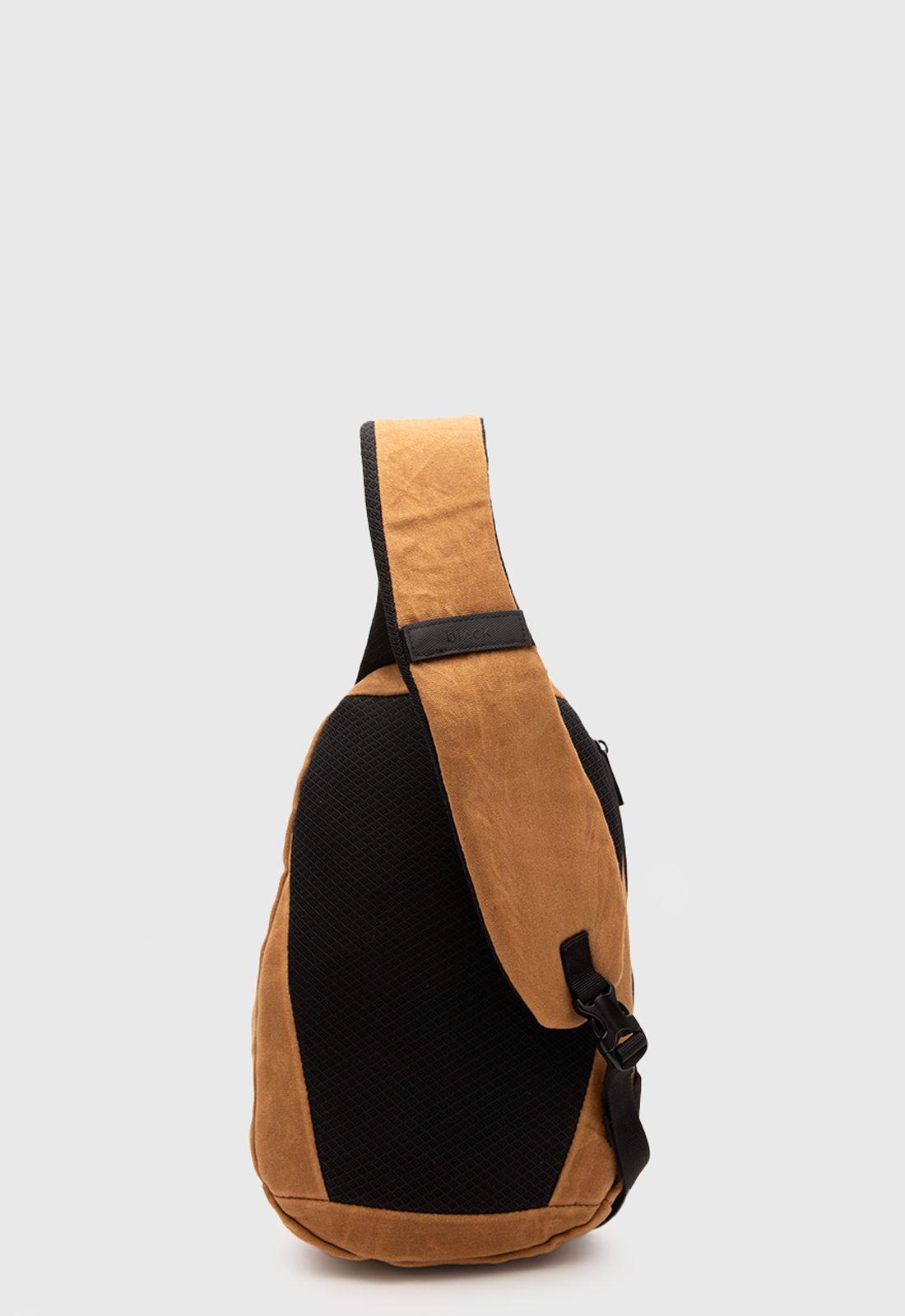 Mochila Sling Bag Soho Mustard Black Bubba-2