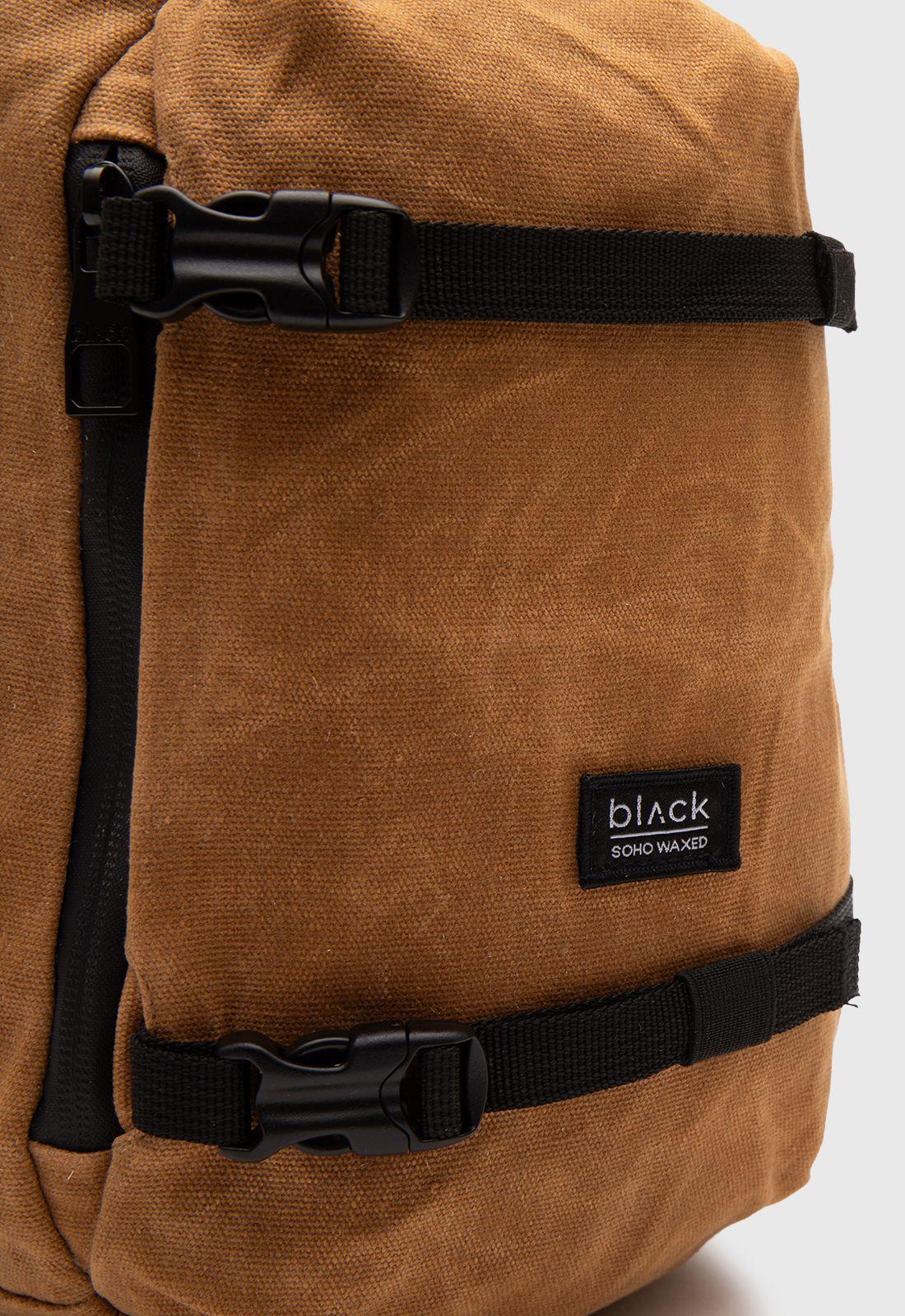 Mochila Sling Bag Soho Mustard Black Bubba-3