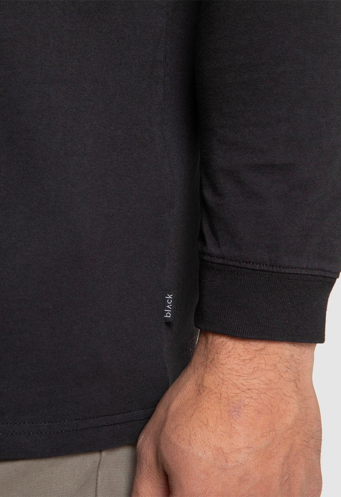Polera Manga Larga Garment Dye Gris Marengo Black Bubba-3