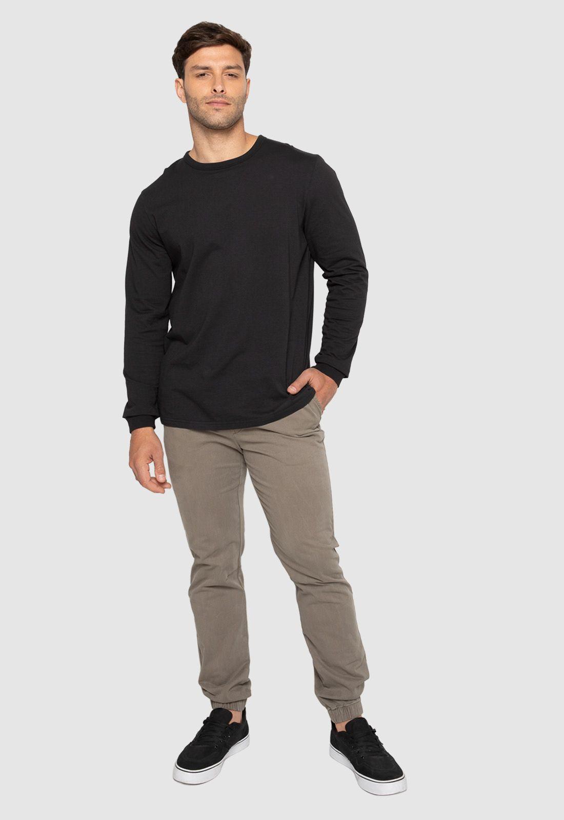 Polera Manga Larga Garment Dye Gris Marengo Black Bubba-4