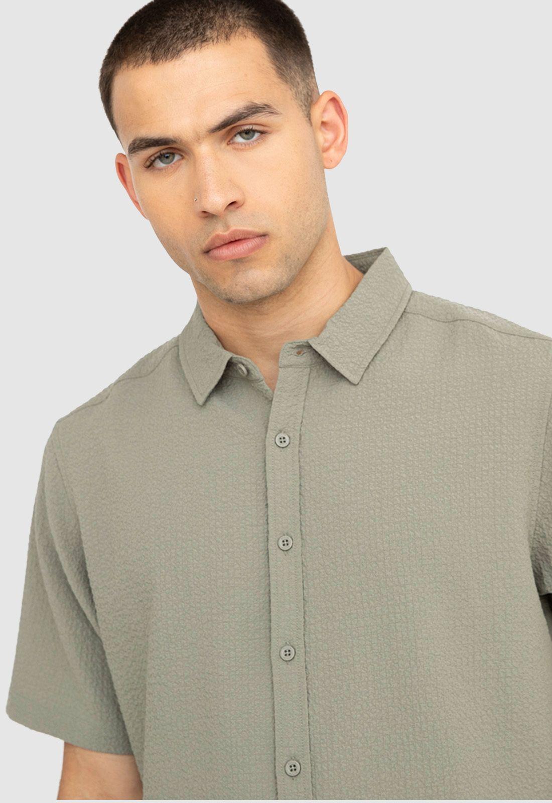 Camisa Wrinkle Green Black Bubba-2