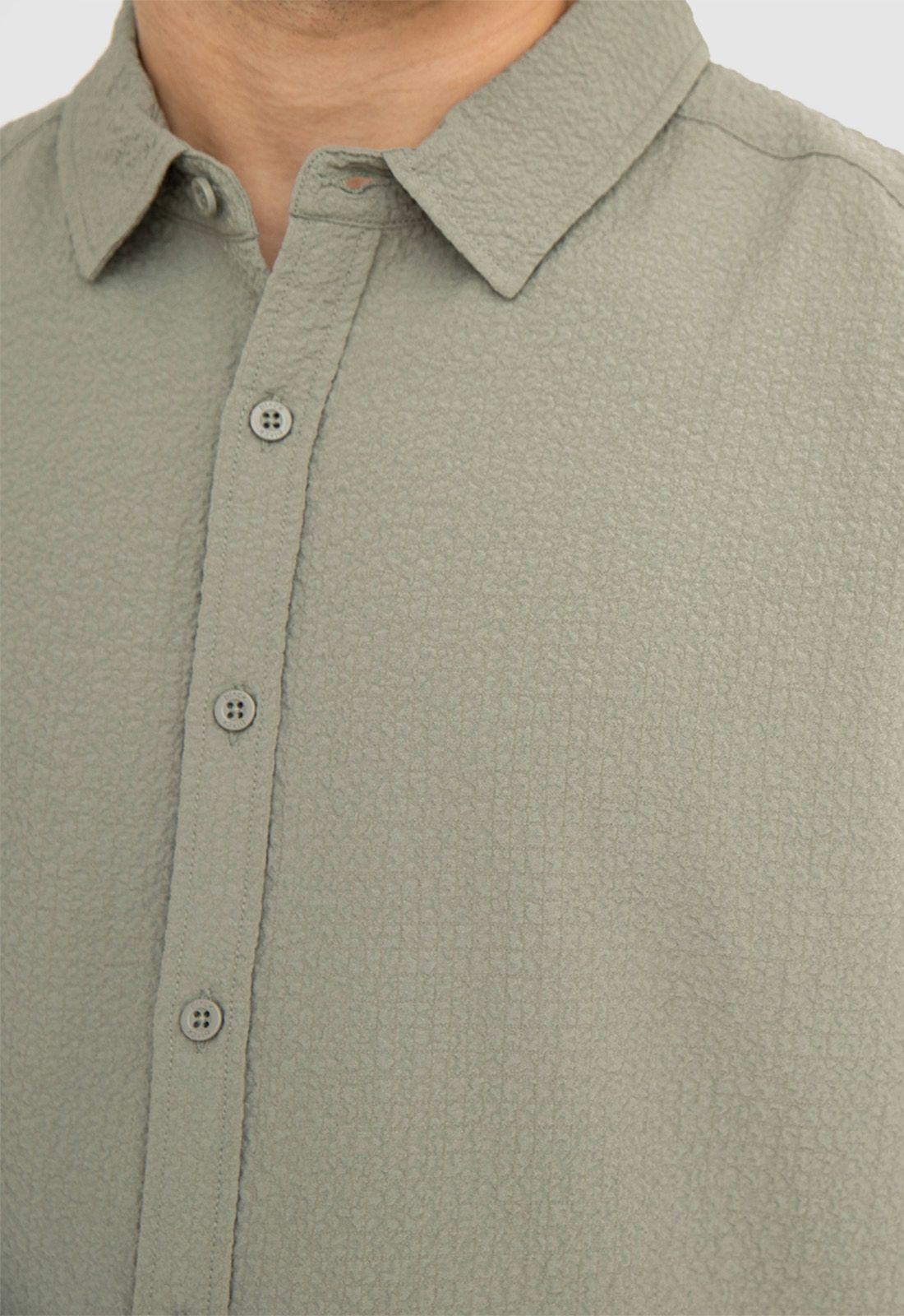Camisa Wrinkle Green Black Bubba-3