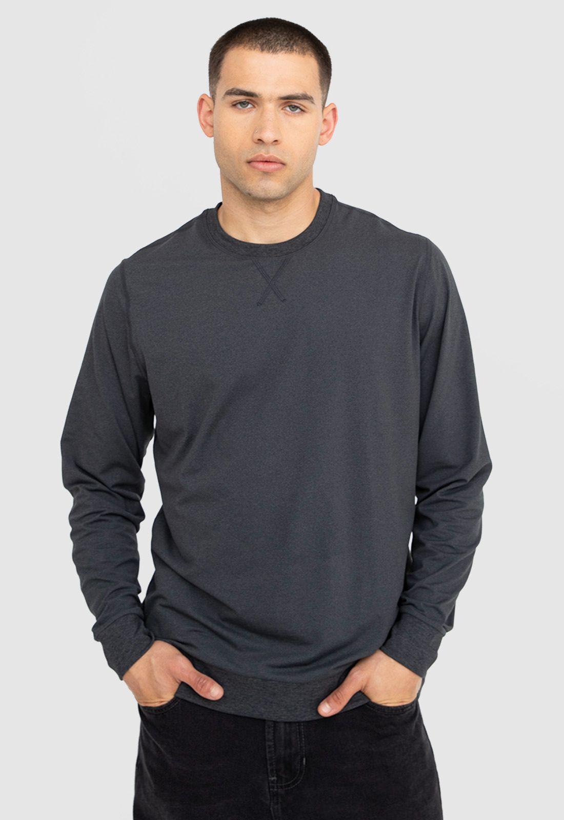 Crewneck Ultra Soft Negro Black Bubba-0