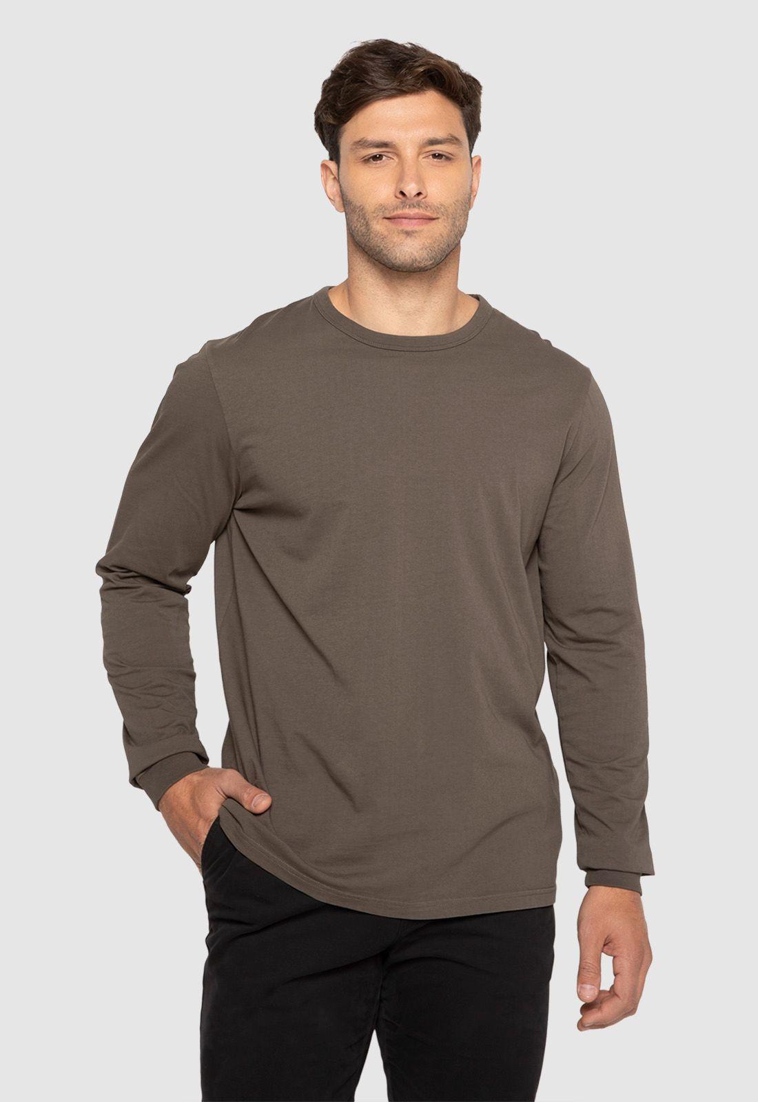 Polera Manga Larga Garment Dye Mokka Black Bubba-0