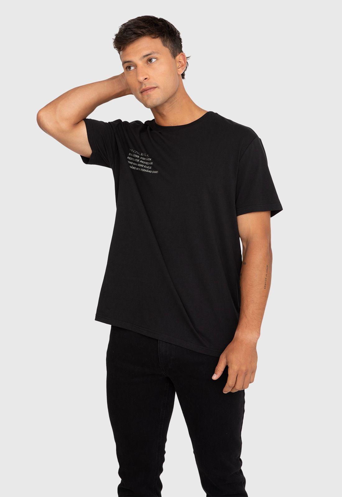 Polera Cotton Performance Black Black Bubba-0