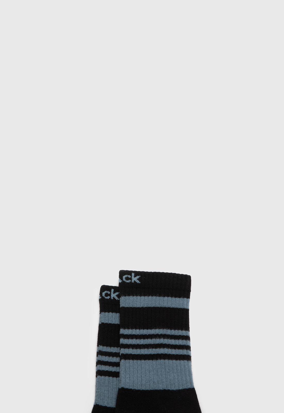 Calcetin Largo Performance Gris Black Bubba-3