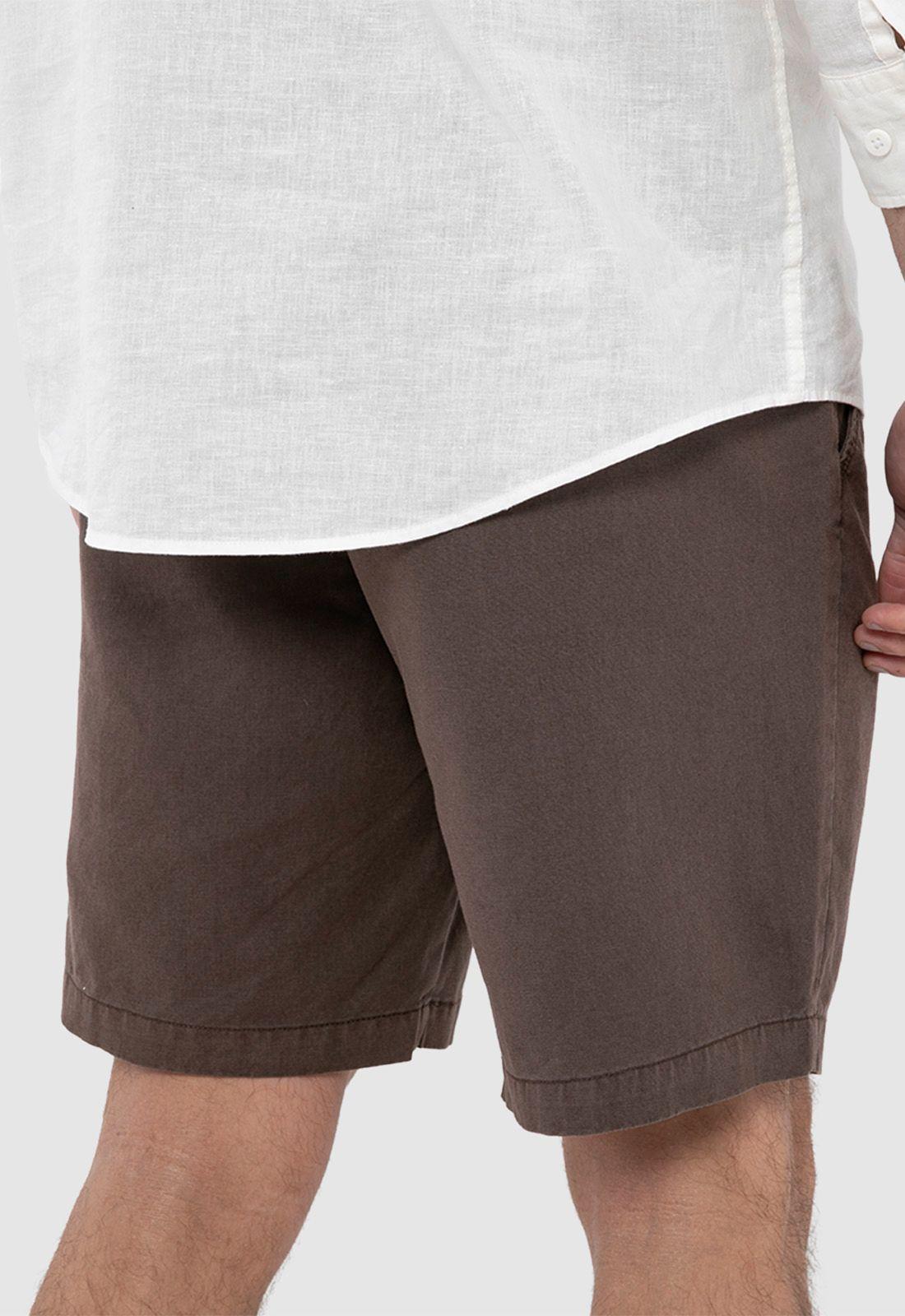 Short Lino Algodón Mokka Black Bubba-1
