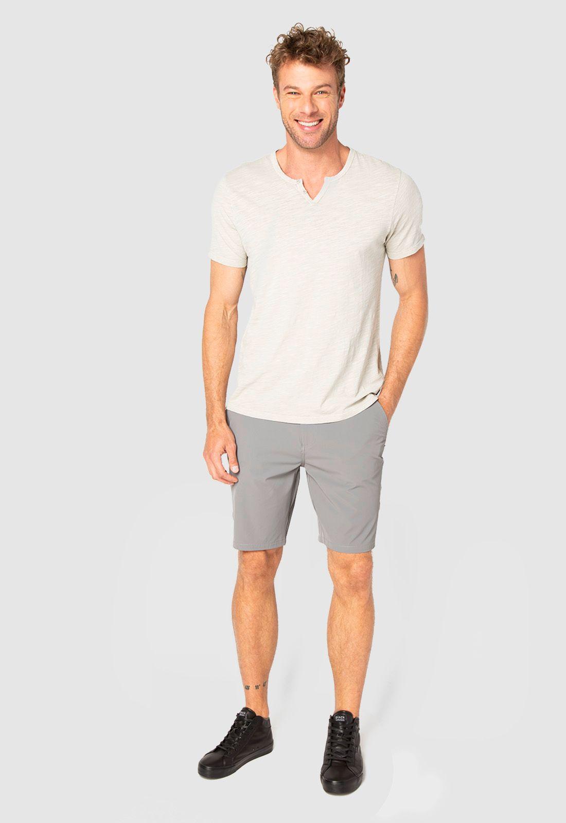 Walkshort Spandex Grey Black Bubba-2