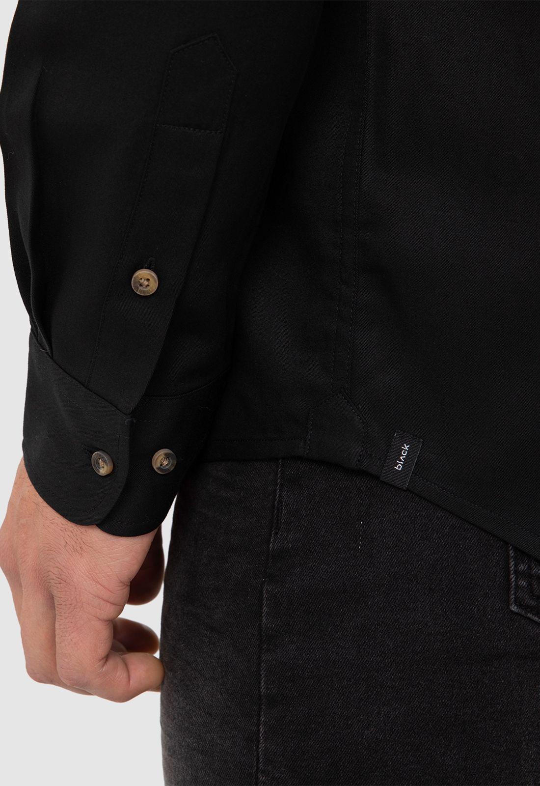 Camisa Soft Manga Larga Black Black Bubba-4