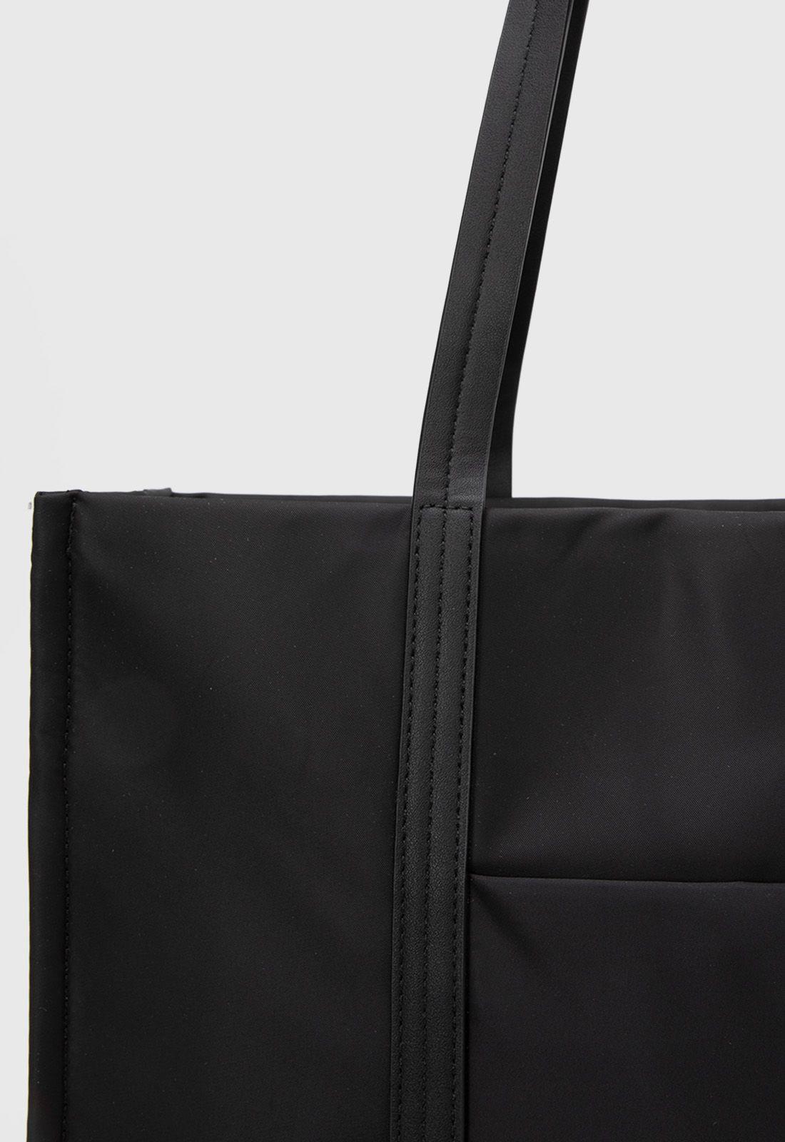 Bolso Tote Manhattan Negro Black Bubba-6