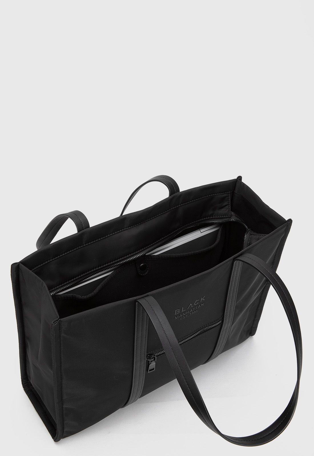 Bolso Tote Manhattan Negro Black Bubba-7