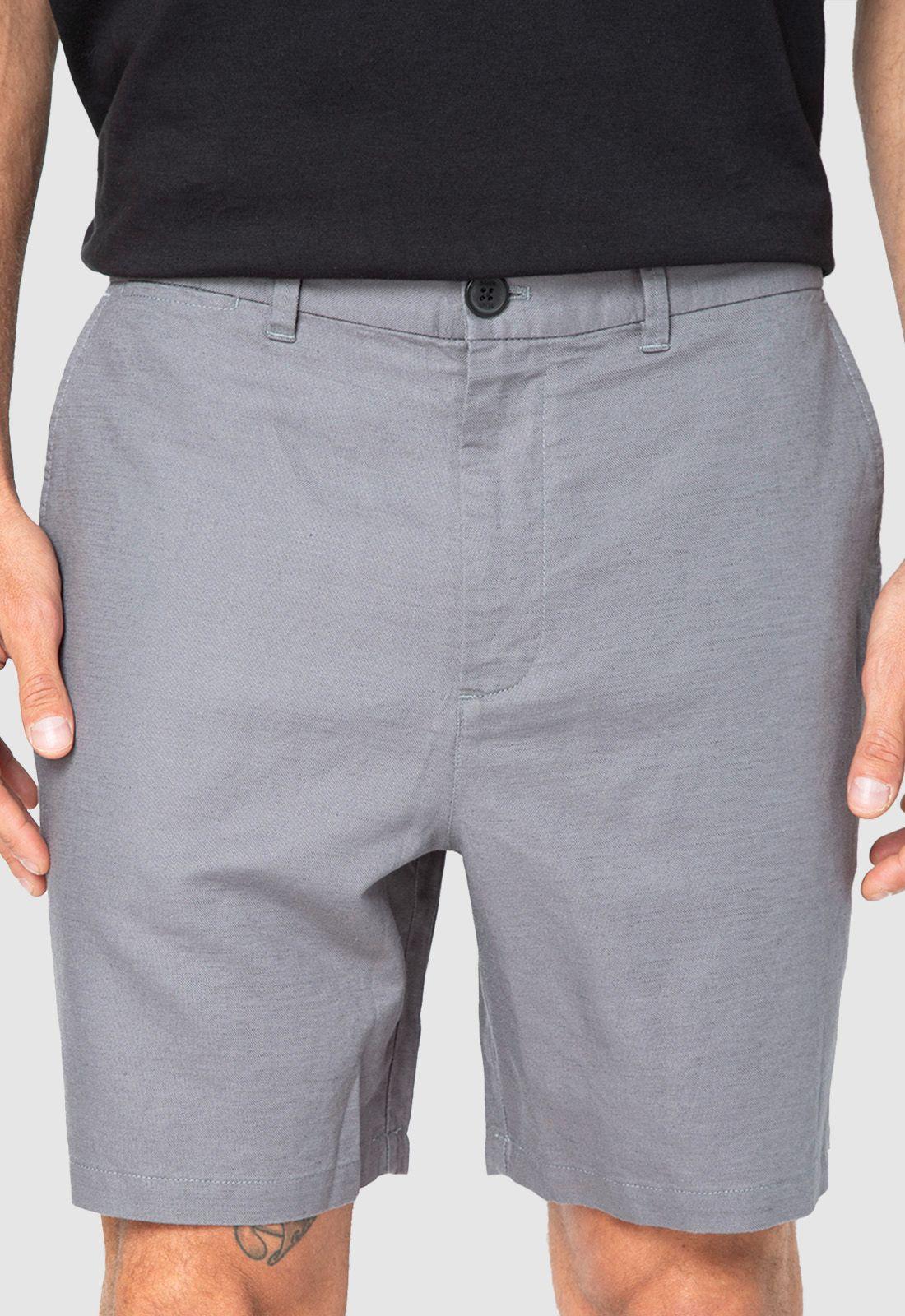 Short Lino Grey Black Bubba-0