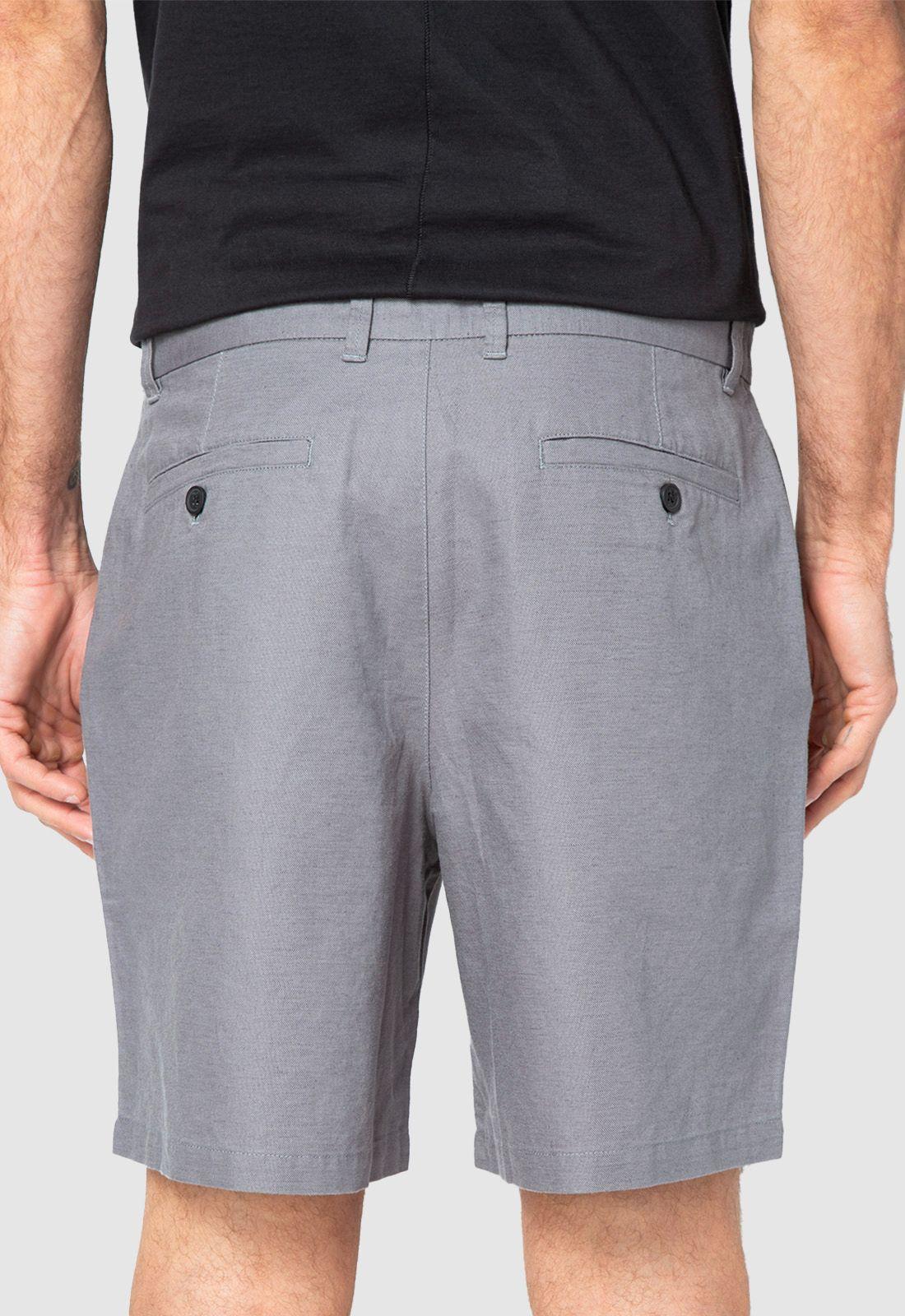 Short Lino Grey Black Bubba-1