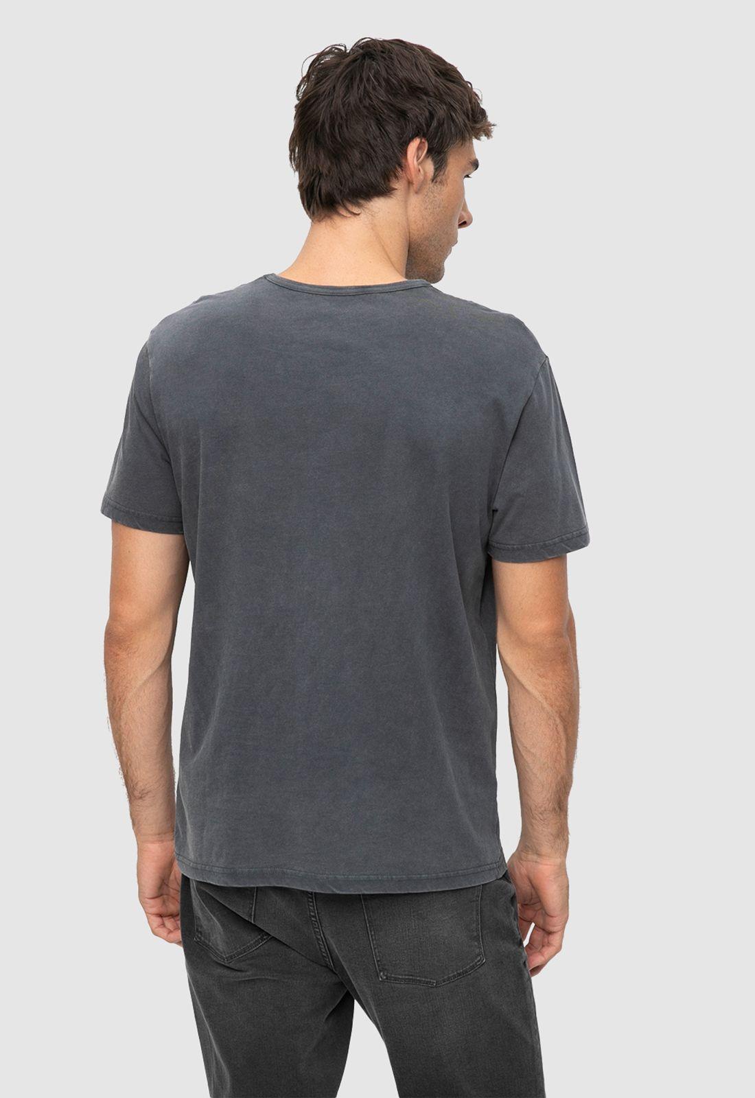Polera Garment Dye Gris Black Bubba-2