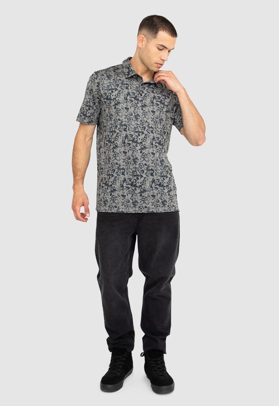 Polera Golf Gris Oscuro Black Bubba-5