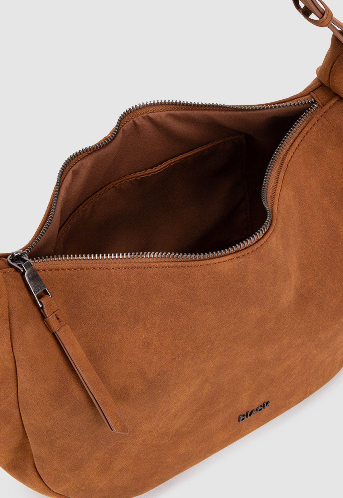 Cartera Suede Camel Black Bubba-5